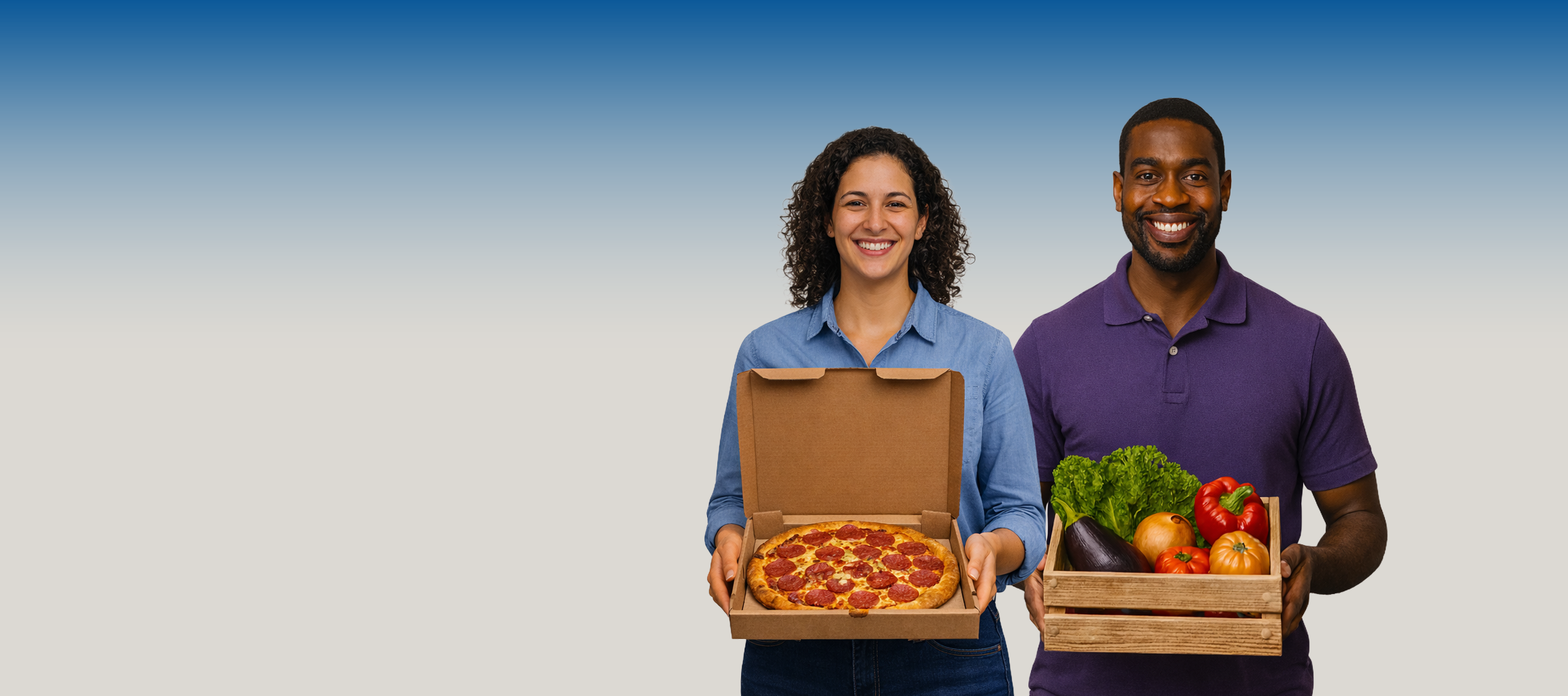 Abstracted user interface forecasting a 16% off target for 2027 emissions goal alongside an image of a mossy tree on top of a light blue gradient background