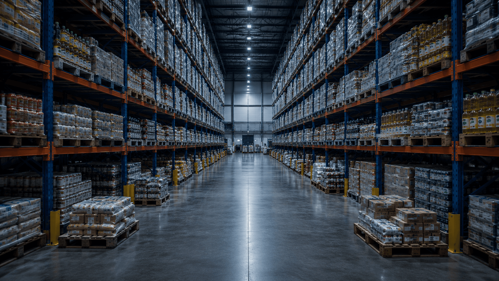 Depósito de distribuidora de food service